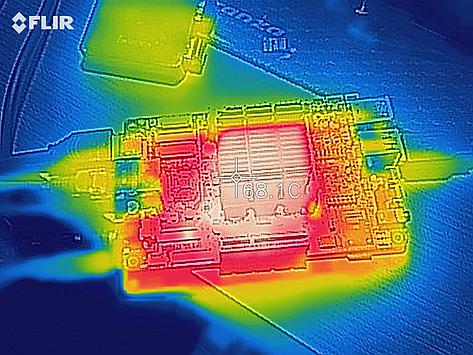Thermal image of Rock64Pro