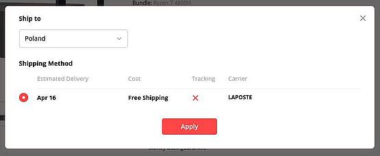 Fraudulent no-tracking shipping methods