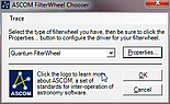 Choosing filter wheel