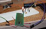 Test przekaźnika na układzie z diodą LED
